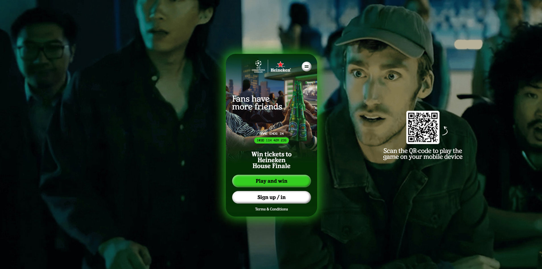 Fans Have More Friends Game Banner Slide Desktop