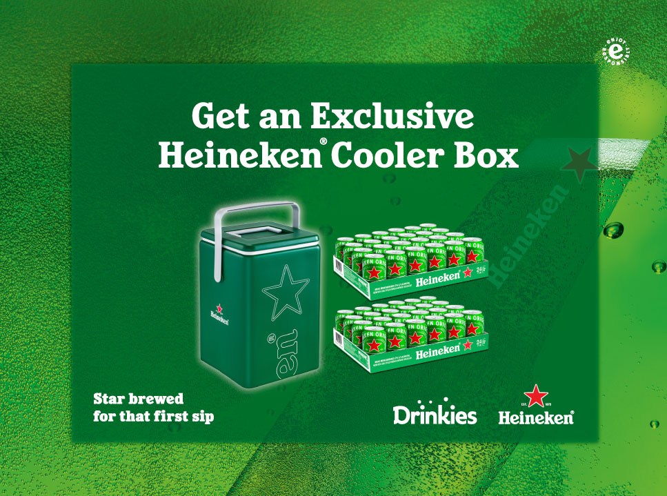 Heineken best sale cooler box